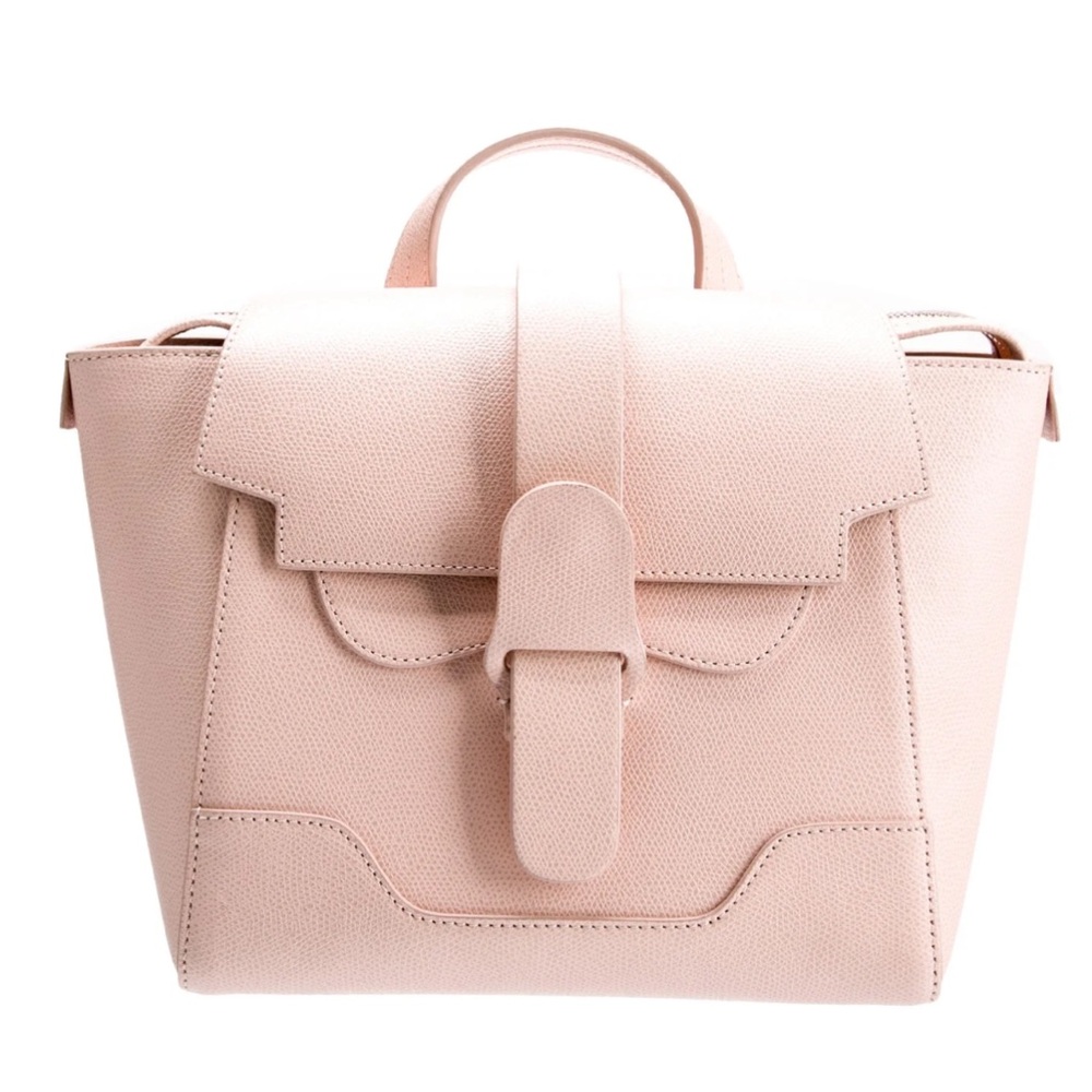 Senreve Mini Maestra Blush Leather Satchel. No straps (price reflects this).